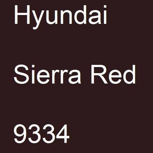 Hyundai, Sierra Red, 9334.